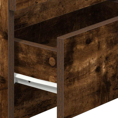 vidaXL Bedside Cabinets 2 pcs with 2 Drawers Smoked Oak 40x33x60 cm