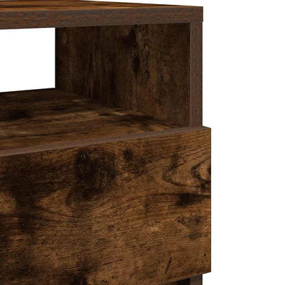 vidaXL Bedside Cabinets 2 pcs with 2 Drawers Smoked Oak 40x33x60 cm