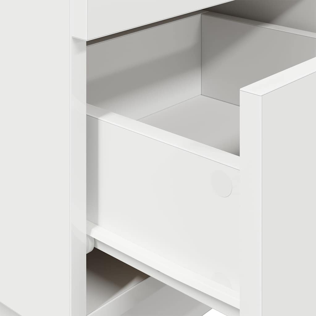 vidaXL Bedside Cabinets 2 pcs with 2 Drawers White 36x36x68 cm