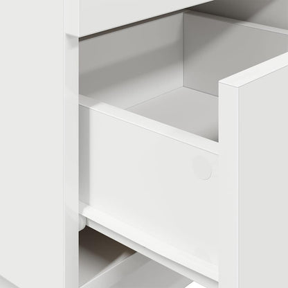 vidaXL Bedside Cabinets 2 pcs with 2 Drawers White 36x36x68 cm