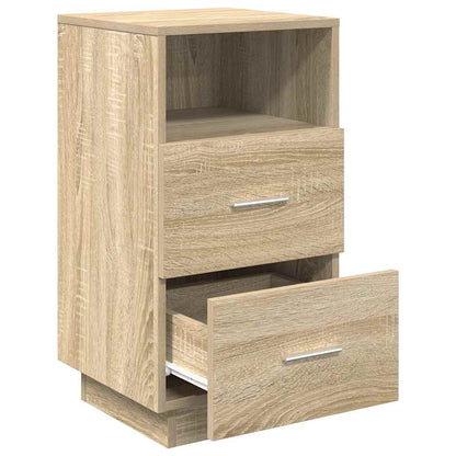 vidaXL Bedside Cabinet with 2 Drawers Sonoma Oak 36x36x68 cm
