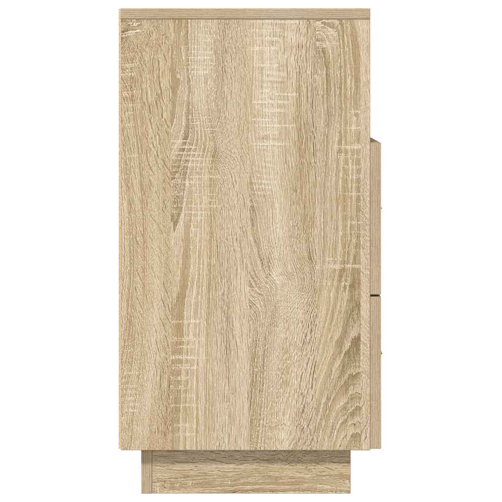 vidaXL Bedside Cabinet with 2 Drawers Sonoma Oak 36x36x68 cm