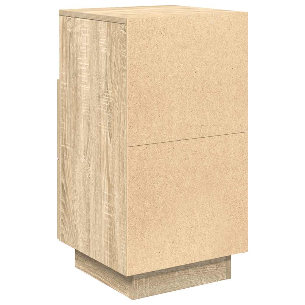 vidaXL Bedside Cabinet with 2 Drawers Sonoma Oak 36x36x68 cm