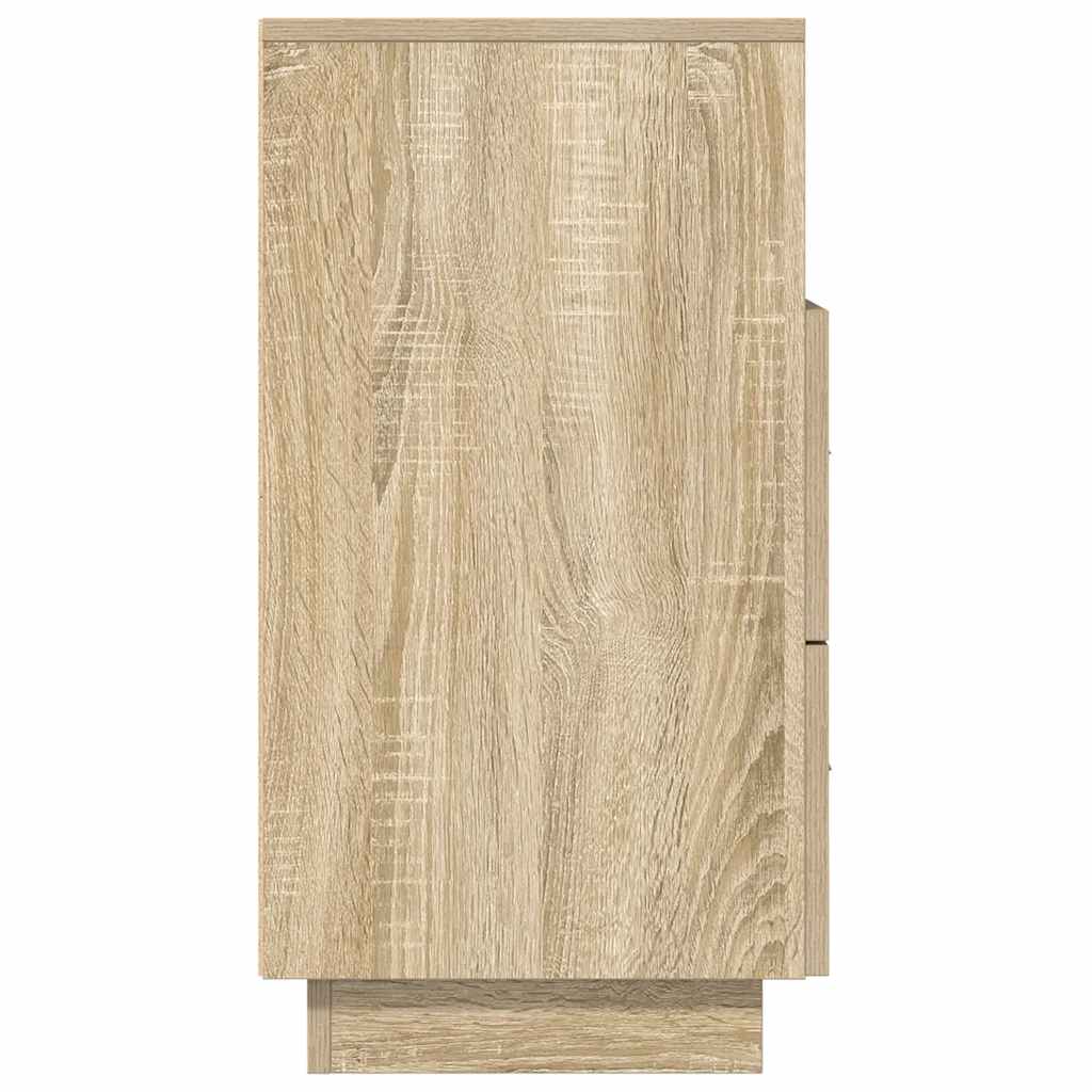 vidaXL Bedside Cabinets 2 pcs with 2 Drawers Sonoma Oak 36x36x68 cm