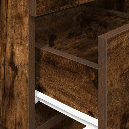 vidaXL Bedside Cabinets 2 pcs with 2 Drawers Smoked Oak 36x36x68 cm