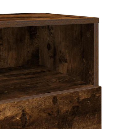 vidaXL Bedside Cabinets 2 pcs with 2 Drawers Smoked Oak 36x36x68 cm