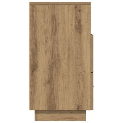 vidaXL Bedside Cabinet with 2 Drawers Artisan Oak 36x36x68 cm