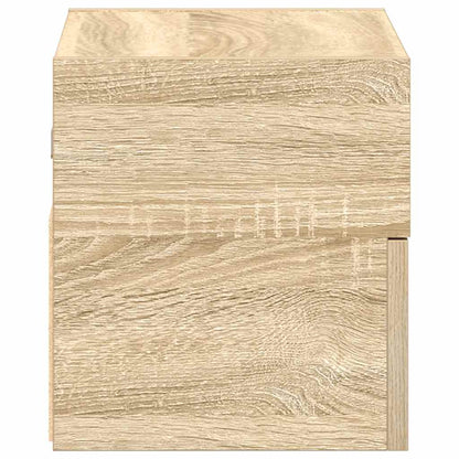 vidaXL Wall-mounted Bedside Cabinet Sonoma Oak 45x26x28.5 cm