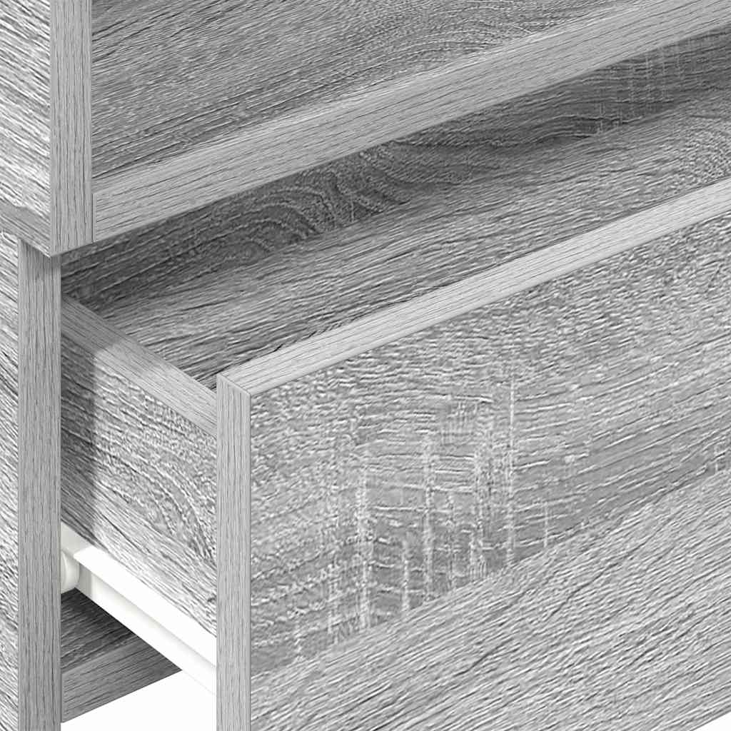 vidaXL Wall-mounted Bedside Cabinets 2 pcs Grey Sonoma 45x26x28.5 cm