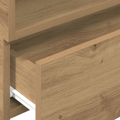 vidaXL Wall-mounted Bedside Cabinet Artisan Oak 45x26x28.5 cm