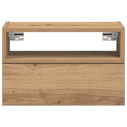 vidaXL Wall-mounted Bedside Cabinets 2 pcs Artisan Oak 45x26x28.5 cm