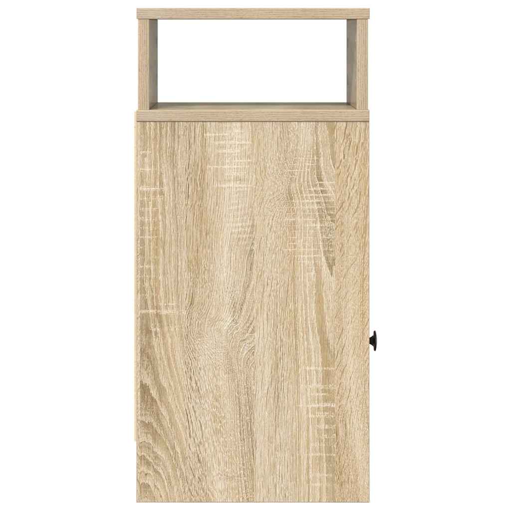 vidaXL Bedside Cabinet with Drawer Sonoma Oak 25x31x66 cm