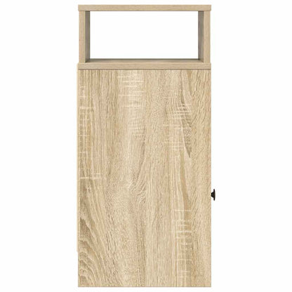 vidaXL Bedside Cabinets 2 pcs with Drawer Sonoma Oak 25x31x66 cm