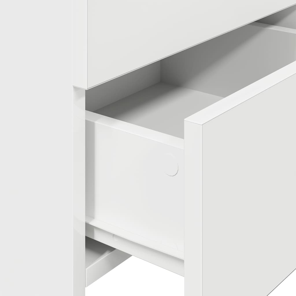 vidaXL Bedside Cabinet with 2 Drawers White 40x36.5x62 cm