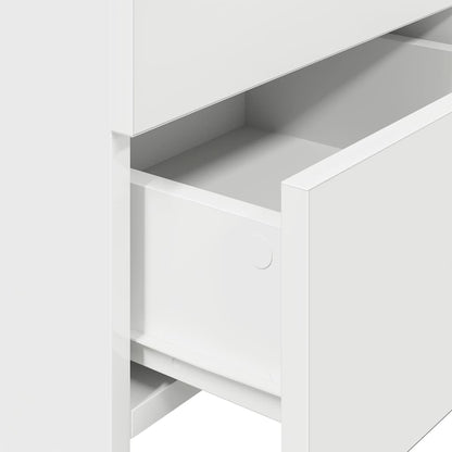 vidaXL Bedside Cabinet with 2 Drawers White 40x36.5x62 cm