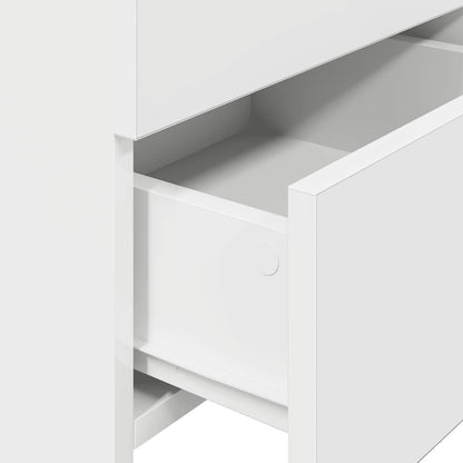 vidaXL Bedside Cabinets 2 pcs with 2 Drawers White 40x36.5x62 cm
