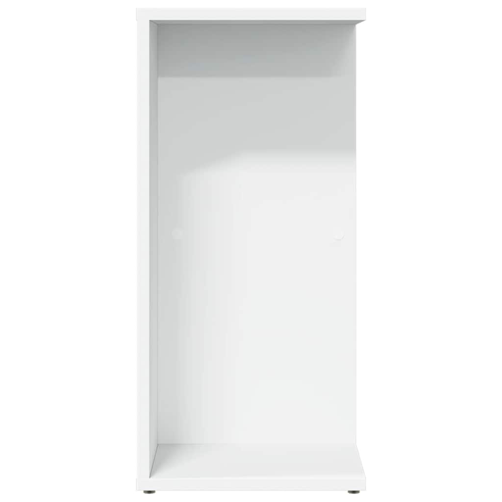 vidaXL Bedside Table White 46.5x29x61 cm Engineered Wood