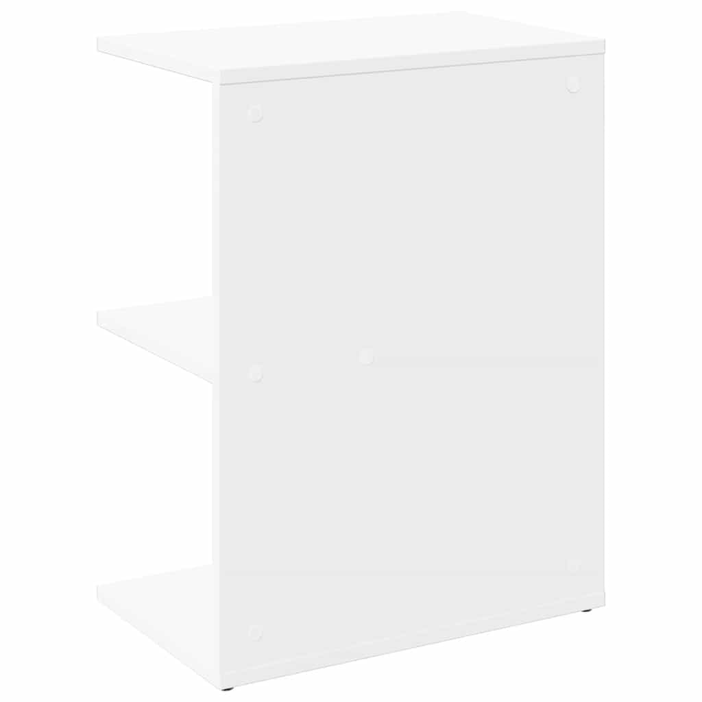 vidaXL Bedside Table White 46.5x29x61 cm Engineered Wood