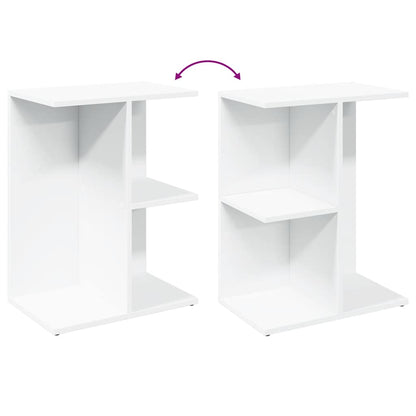 vidaXL Bedside Table White 46.5x29x61 cm Engineered Wood