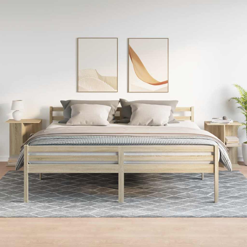 vidaXL Bedside Tables 2 pcs Sonoma Oak 46.5x29x61 cm Engineered Wood