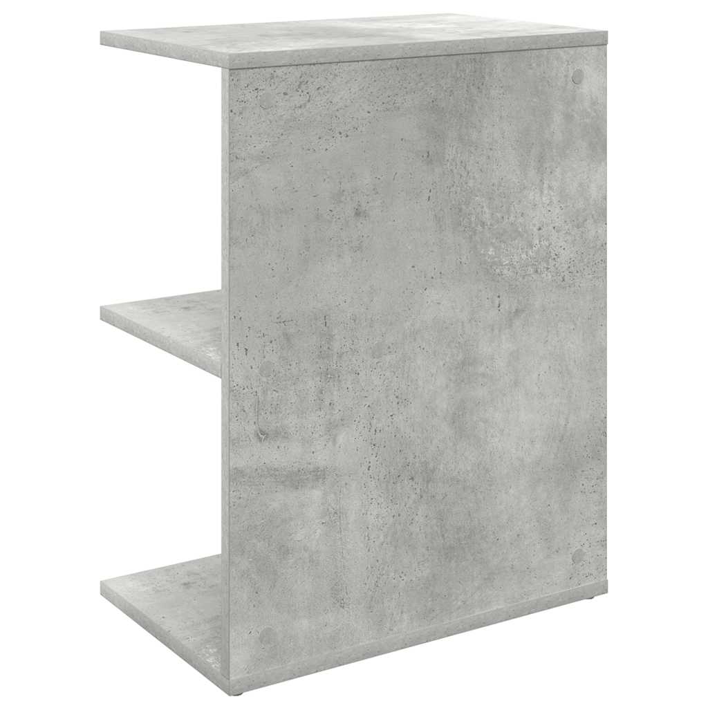 vidaXL Bedside Table Concrete Grey 46.5x29x61 cm Engineered Wood