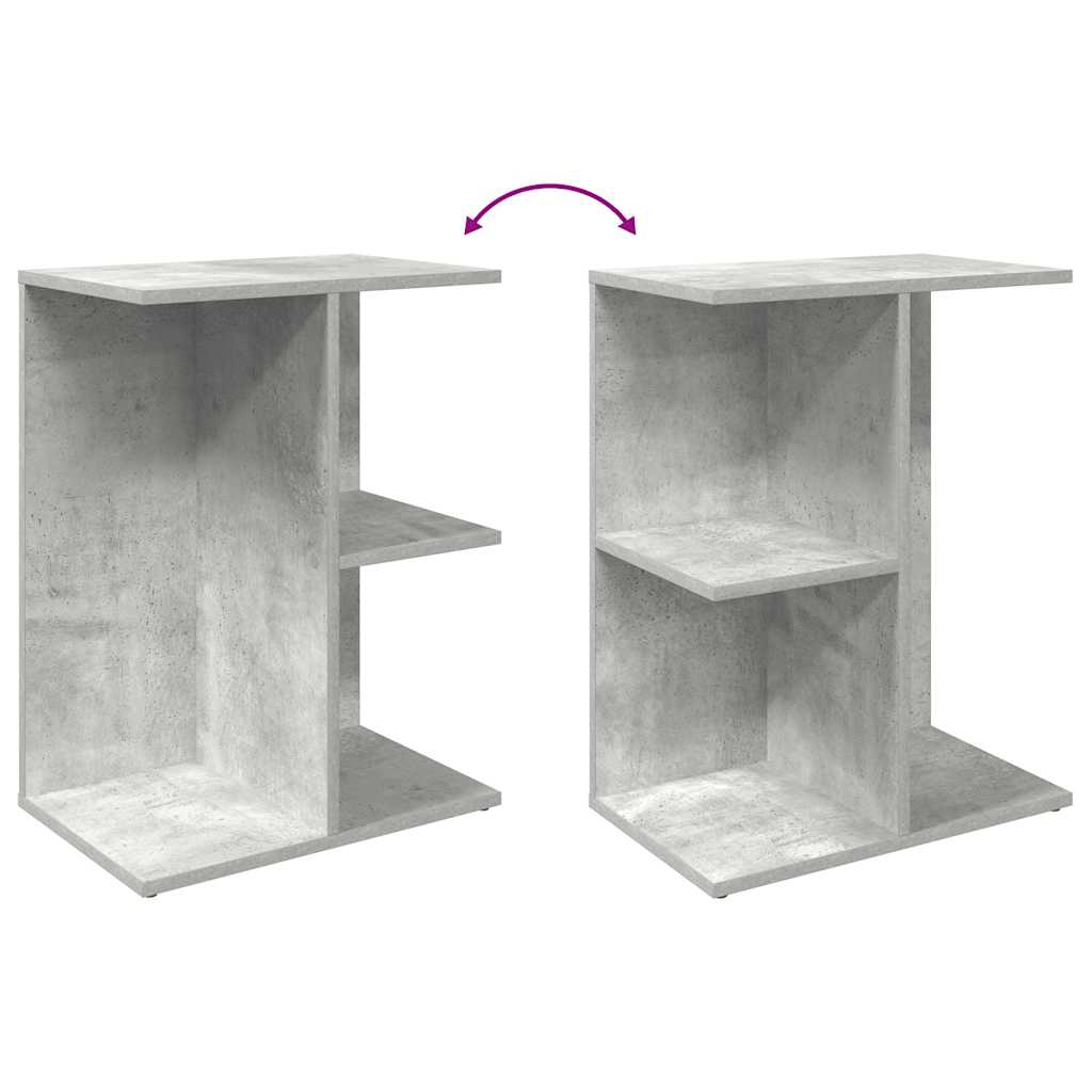 vidaXL Bedside Table Concrete Grey 46.5x29x61 cm Engineered Wood