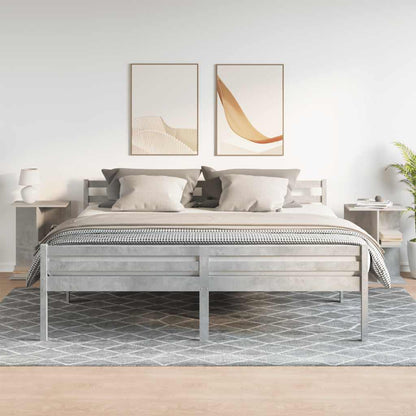 vidaXL Bedside Tables 2 pcs Concrete Grey 46.5x29x61 cm Engineered Wood
