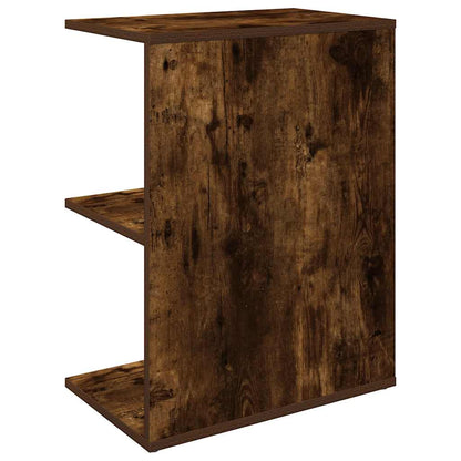 vidaXL Bedside Table Smoked Oak 46.5x29x61 cm Engineered Wood