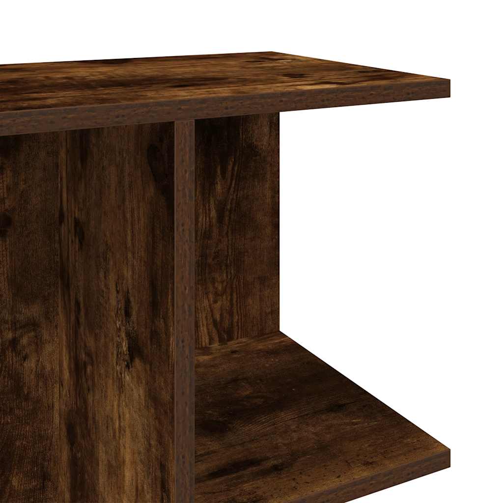 vidaXL Bedside Table Smoked Oak 46.5x29x61 cm Engineered Wood