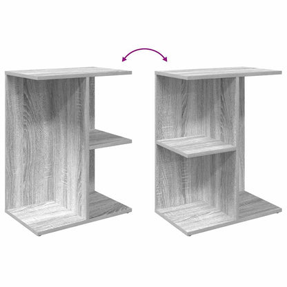 vidaXL Bedside Table Grey Sonoma 46.5x29x61 cm Engineered Wood