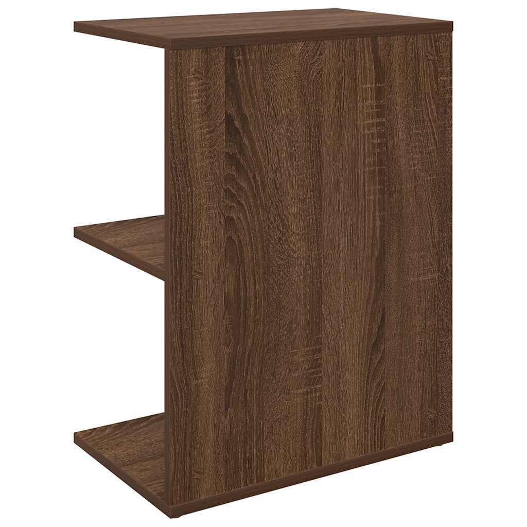 vidaXL Bedside Table Brown Oak 46.5x29x61 cm Engineered Wood
