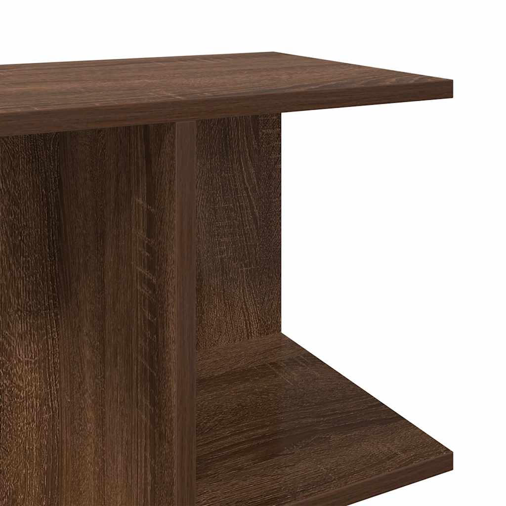 vidaXL Bedside Table Brown Oak 46.5x29x61 cm Engineered Wood