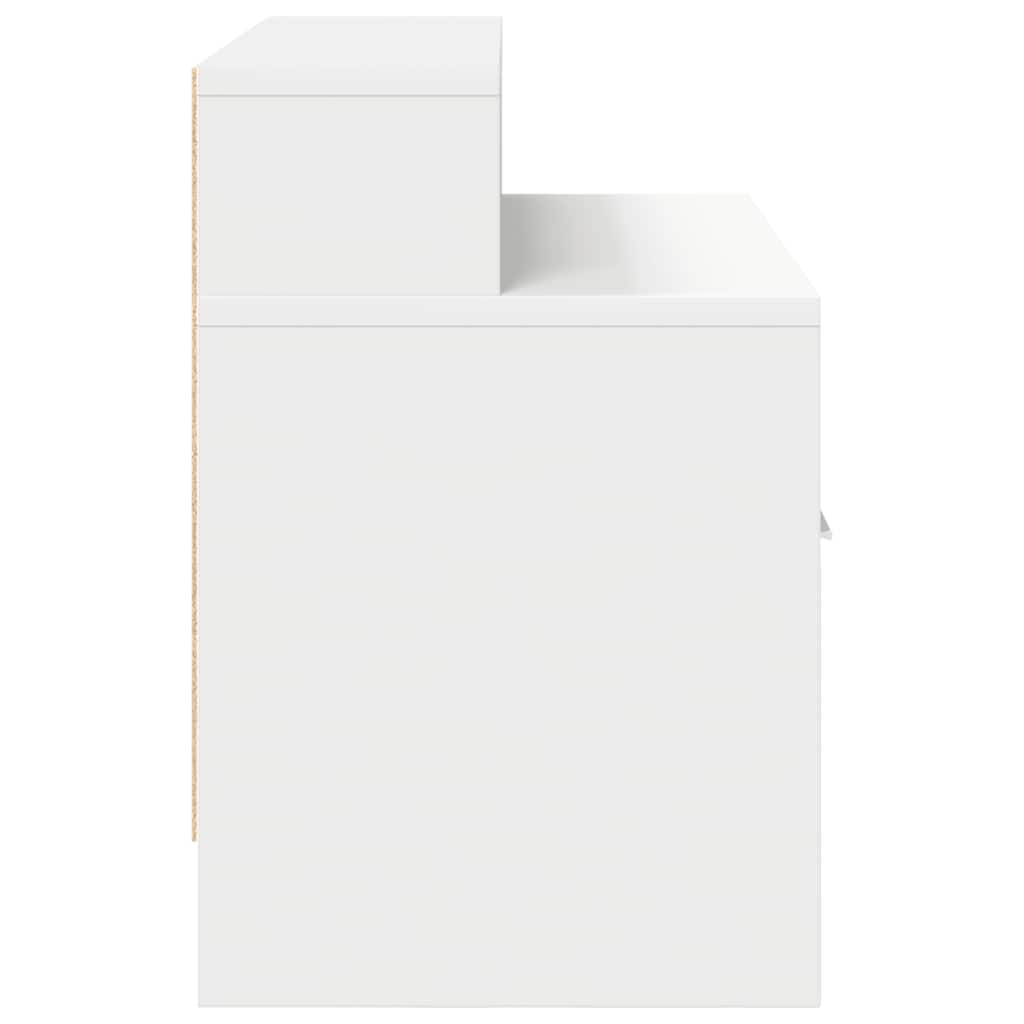 vidaXL Bedside Cabinet with Drawer White 51x31x47 cm