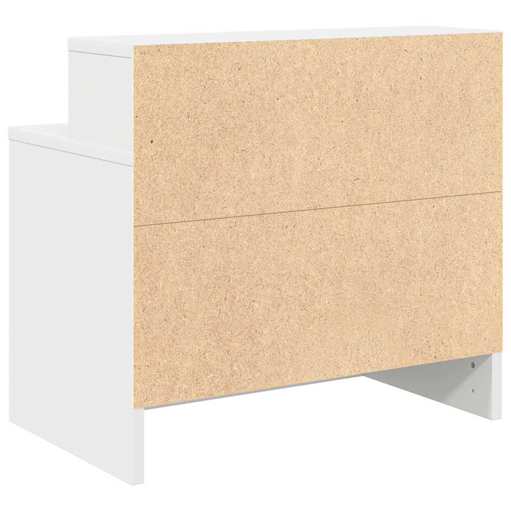 vidaXL Bedside Cabinet with Drawer White 51x31x47 cm