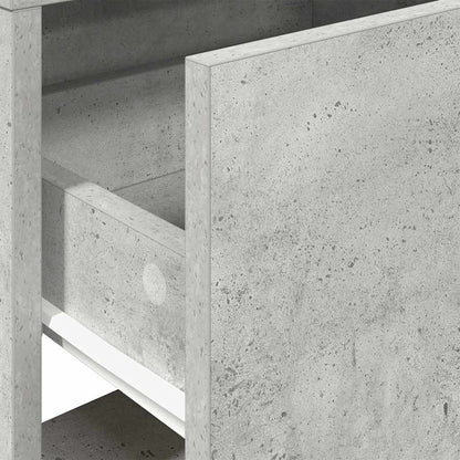 vidaXL Bedside Cabinets with Drawer 2 pcs Concrete Grey 51x31x47 cm