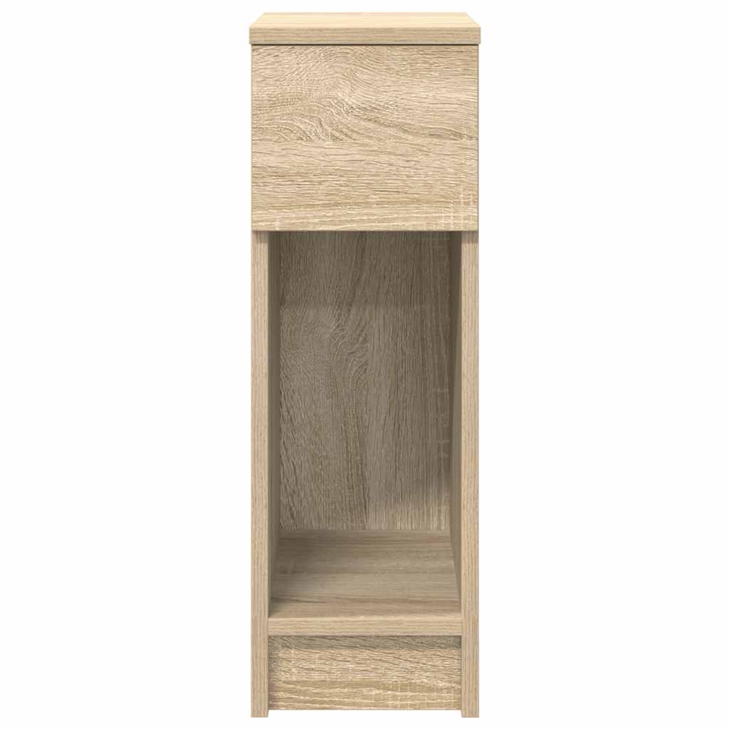 vidaXL Bedside Cabinet with Drawer Sonoma Oak 20x36x60 cm