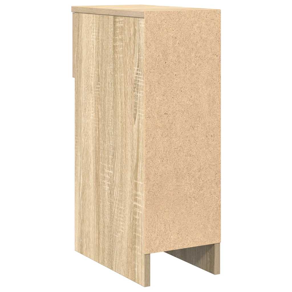 vidaXL Bedside Cabinet with Drawer Sonoma Oak 20x36x60 cm