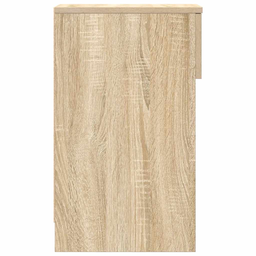 vidaXL Bedside Cabinets with Drawer 2 pcs Sonoma Oak 20x36x60 cm