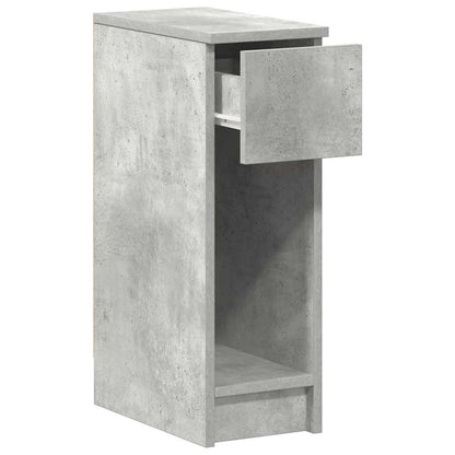 vidaXL Bedside Cabinets with Drawer 2 pcs Concrete Grey 20x36x60 cm