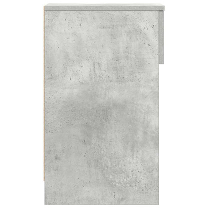 vidaXL Bedside Cabinets with Drawer 2 pcs Concrete Grey 20x36x60 cm
