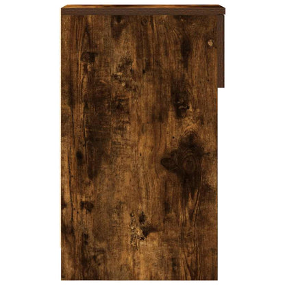 vidaXL Bedside Cabinet with Drawer Smoked Oak 20x36x60 cm