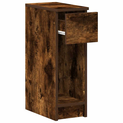vidaXL Bedside Cabinets with Drawer 2 pcs Smoked Oak 20x36x60 cm
