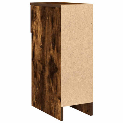 vidaXL Bedside Cabinets with Drawer 2 pcs Smoked Oak 20x36x60 cm