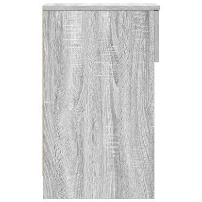 vidaXL Bedside Cabinet with Drawer Grey Sonoma 20x36x60 cm