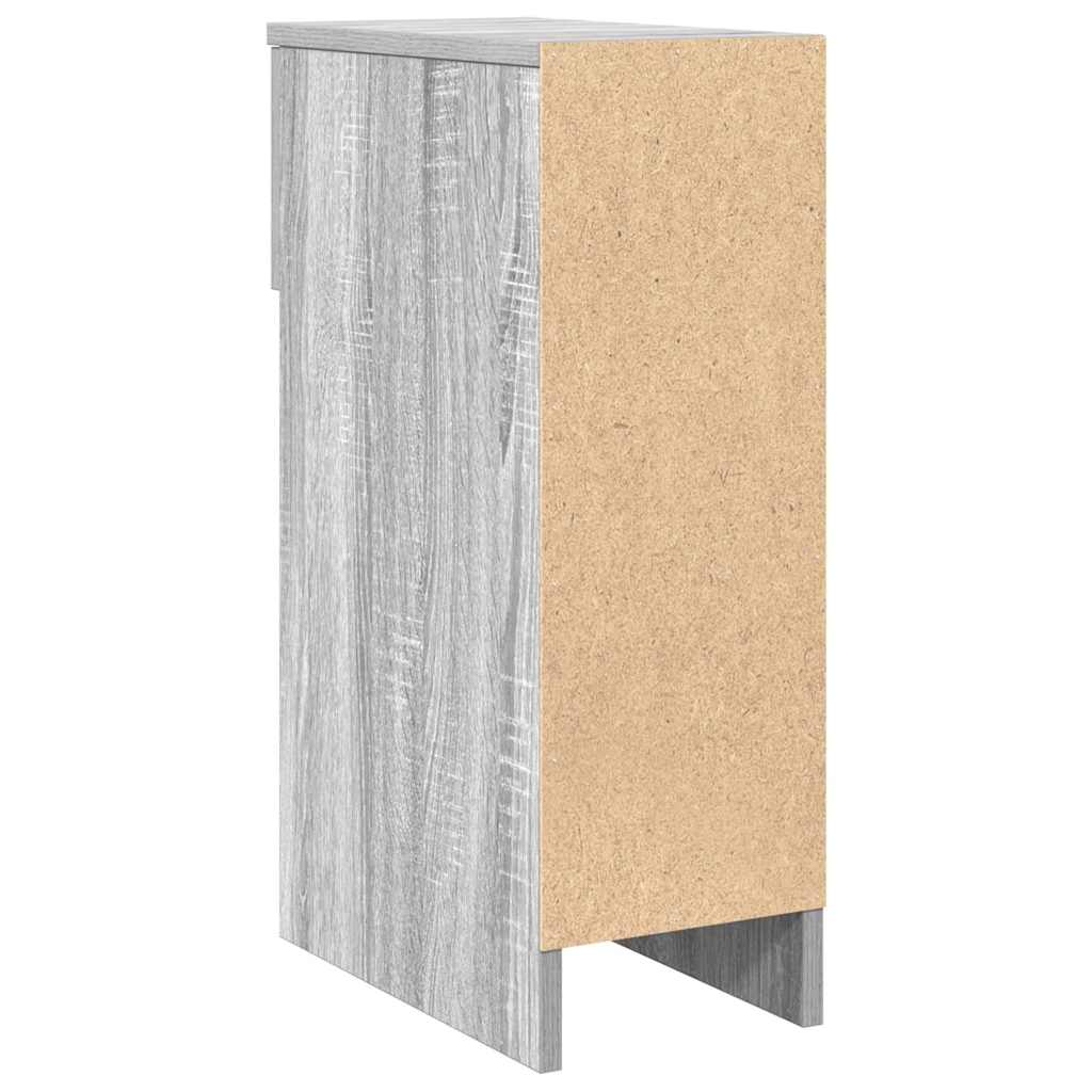 vidaXL Bedside Cabinet with Drawer Grey Sonoma 20x36x60 cm