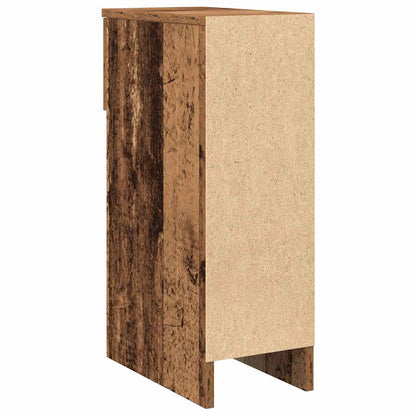 vidaXL Bedside Cabinet with Drawer Old Wood 20x36x60 cm