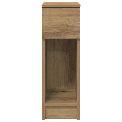 vidaXL Bedside Cabinet with Drawer Artisan Oak 20x36x60 cm