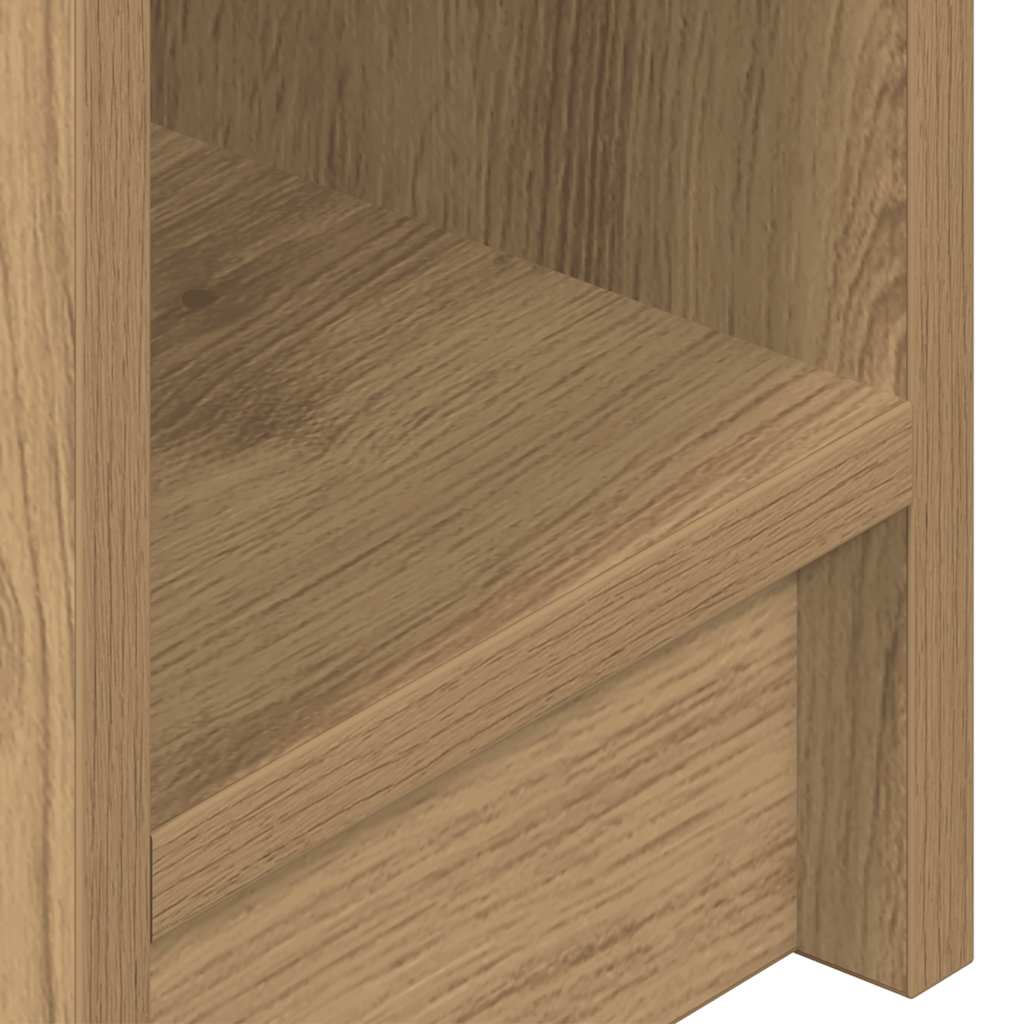 vidaXL Bedside Cabinet with Drawer Artisan Oak 20x36x60 cm