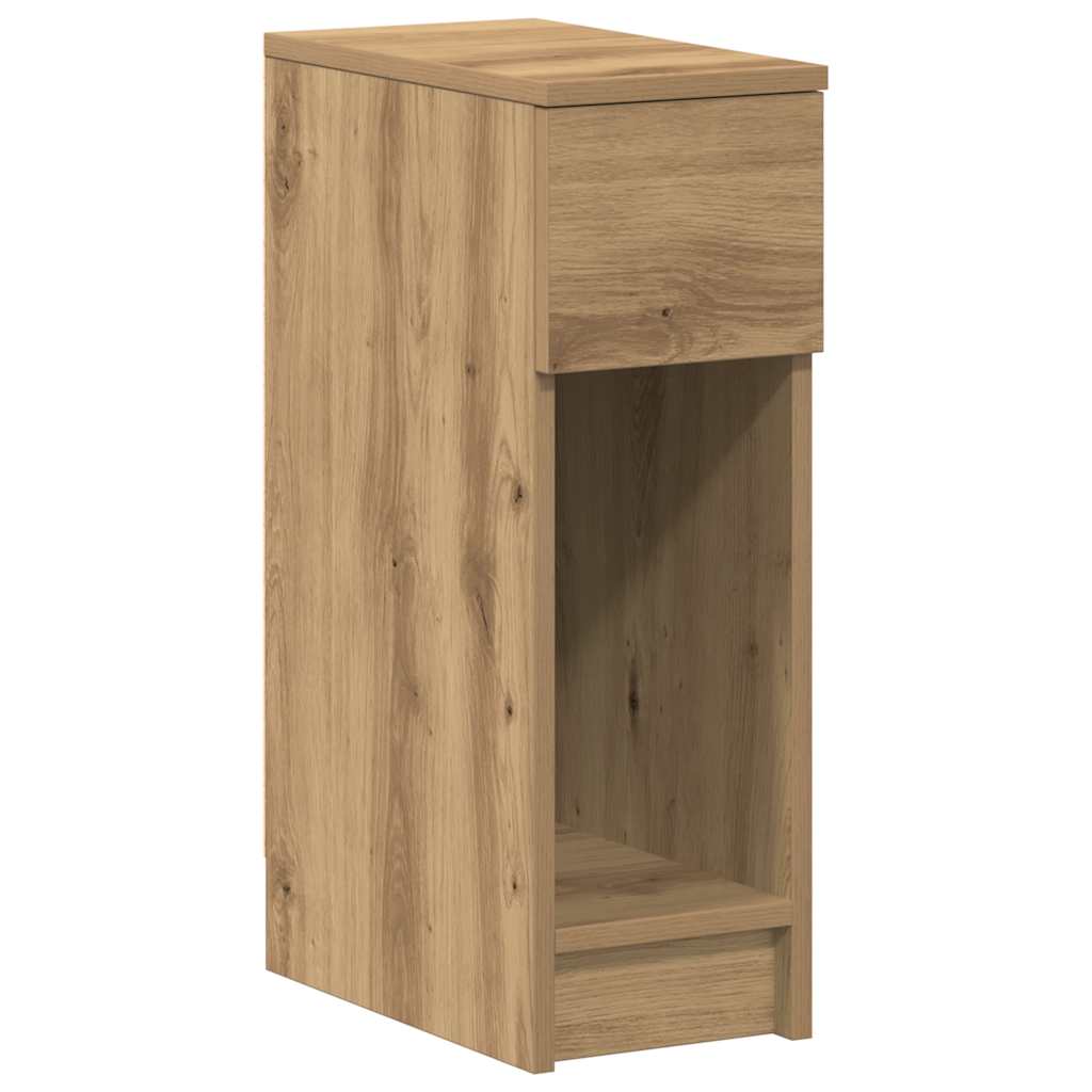 vidaXL Bedside Cabinets with Drawer 2 pcs Artisan Oak 20x36x60 cm