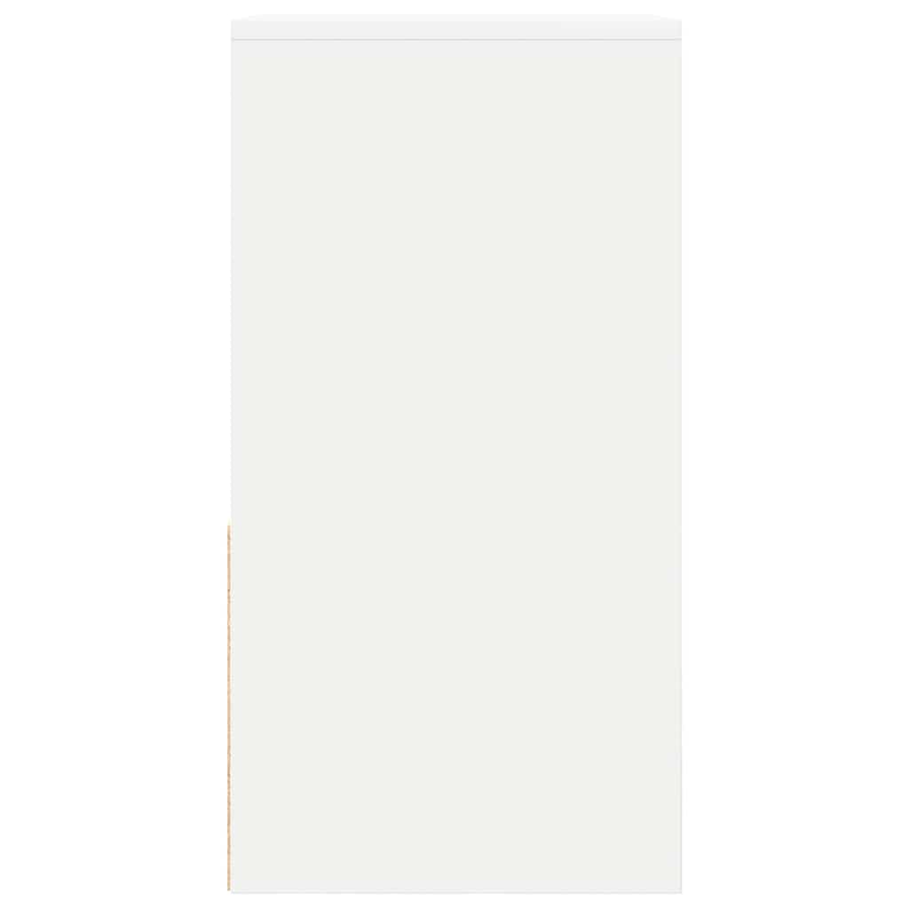 vidaXL Bedside Cabinets with Drawer 2 pcs White 35x34x66.5 cm